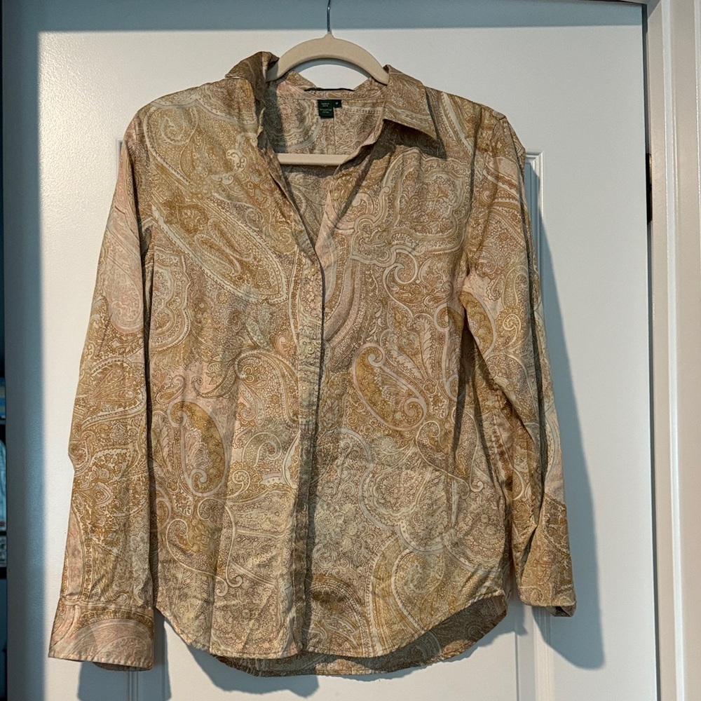 100% cotton Lauren Ralph Lauren Paisley Patterned women’s Shirt